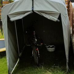 自転車小屋　骨組み