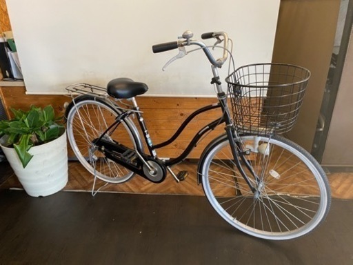 26インチ　自転車　黒