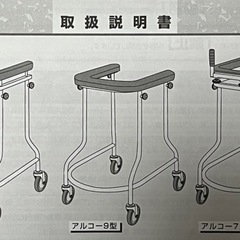 スリハビリや介護に 歩行補助器の画像