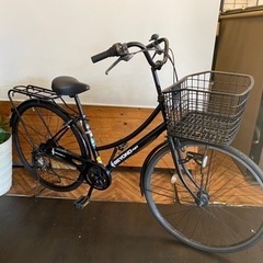 【LEDオートライト】27インチ6速　自転車