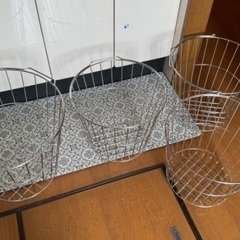 無印良品　ステンレスランドリーバスケット大×1、小×2