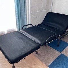 ニトリ 折りたたみベッドHY3 W85 説明書有 使用期間少 ソファベッドの画像