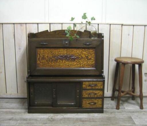 【最終お値下げ中】大正アンティーク　昭和レトロ　キャビネット　文机　収納 【交渉中】