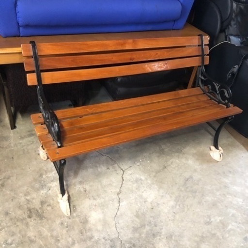 屋内保管 美品 屋外用ベンチガーデンベンチ  幅122cm