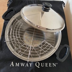 手渡し【掲載7／10迄】アムウェイ・クイーン・ウォック 5点セット