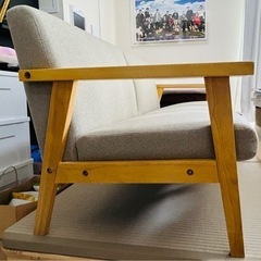 家具 ソファ 2人掛けソファの画像