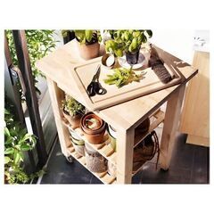 キッチンワゴン, バーチ 60x50x85 cmの画像