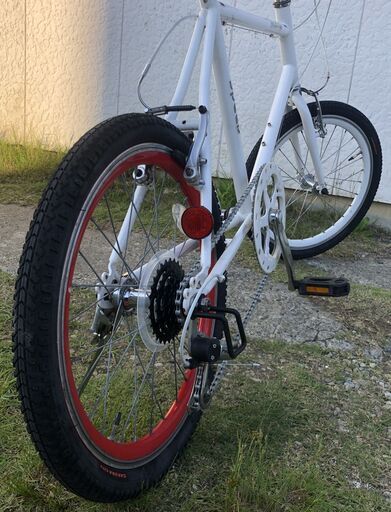 ミニベロ20インチ外装6段変速チェーン新品交換済み