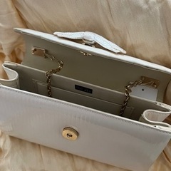 未使用★ショルダー★ハンドバッグ★白★フォーマル★パーティー★デートの画像