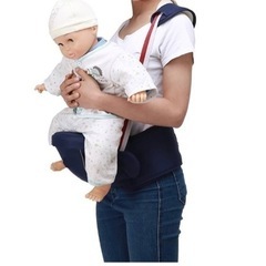 ベビー 抱っこひも ウエストキャリー ヒップシート 肩ストラップ付きの画像