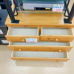 カントリーチェスト☆ローチェスト、ナチュラル、3段、収納家具【浜村鹿野温泉ICから3分 買取本舗 宮本リサイクル 営業時間9～19時 定休日水曜のみ←連絡できませんm(_ _)m】の画像