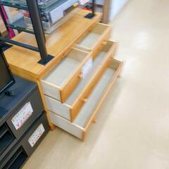 カントリーチェスト☆ローチェスト、ナチュラル、3段、収納家具【浜村鹿野温泉ICから3分 買取本舗 宮本リサイクル 営業時間9～19時 定休日水曜のみ←連絡できませんm(_ _)m】の画像
