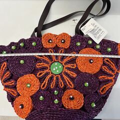 《花柄かごＢＡＧ》新品未使用の画像