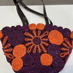 《花柄かごＢＡＧ》新品未使用の画像