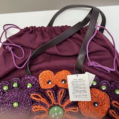 《花柄かごＢＡＧ》新品未使用の画像