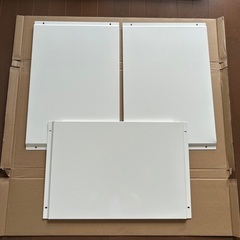 無印良品 ユニットシェルフ ステンレス バックパネル ライトグレ...