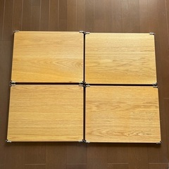 無印良品 ユニットシェルフ ステンレス 追加棚 オーク材