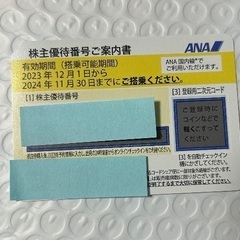 ANA 株主優待券【郵送/手渡し/安心決済可能】