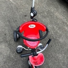 散歩　自転車　ベルト付き三輪車　三輪車の画像