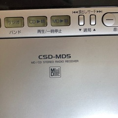 AIWA（アイワ）製　MD／CD ラジカセの画像