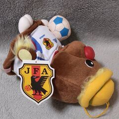 日本サッカー協会公認『ゴン太君ぬいぐるみ～日本代表チームモデル～』2種セットの画像