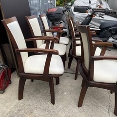回転式椅子　6脚セットの画像