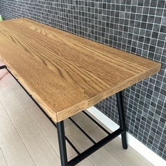 ニトリ ダイニングテーブルセット アウロス アイアン 木目