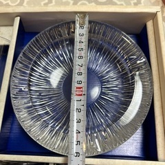 未使用　昭和レトロHOYAガラスコップ5個　灰皿セットの画像