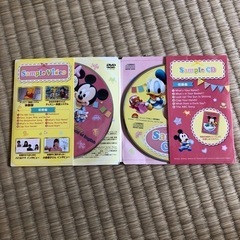 ディズニー英語システムのサンプルＣＤ&ＤＶＤの画像