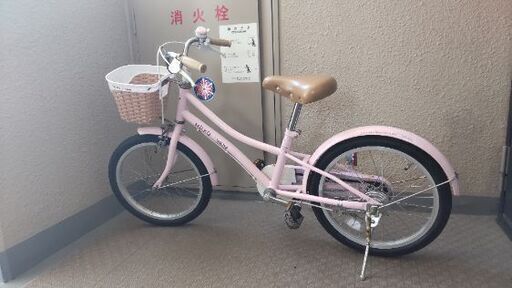 子ども用(女の子）18インチ自転車