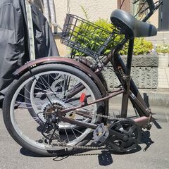 【屋内保管未使用品】　20インチ折りたたみ自転車　の画像
