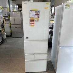 配送可【東芝】411L冷蔵庫★2017年製　クリーニング済/6ヶ月保証付　管理番号11606