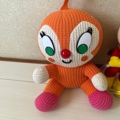 ドキンちゃんぬいぐるみ　アンパンマン　タオルかけの画像