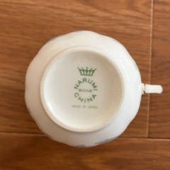 NARUMIデミタスカップ　花柄　金彩の画像