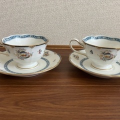 ナルミ ティーカップ ペアセット洋食器 コバルトブルー NARUMI