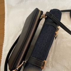 【決まりました】肩掛けバッグ　　シンプル　青　ブルー　取り外し可能　ショルダーバッグの画像