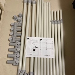 【予定者様決定】伸縮突っ張りハンガーラック,洗濯にも◎の画像