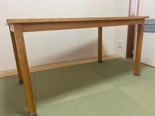 ダイニングテーブル　無印良品　　タモ材