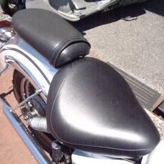 NO.5056　ドラッグスター２５０（ＶＧ０２Ｊ）　空冷Ｖツイン２５０ｃｃ　スラッシュカットマフラー付き　アメリカン　ホワイト＆シルバー　☆彡の画像