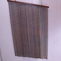 ◆ 　玉のれん 珠すだれ カーテン 木珠 日本製 昭和レトロ　　...