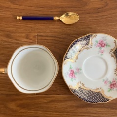 HOYA エスプレッソコレクション カップ＆ソーサー 金彩 ローズ デミタスの画像