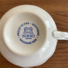 nikko japan ティーカップ&ソーサー 花柄の画像