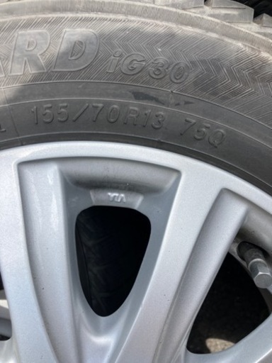 スタッドレス　ホイールセット　155/70r13
