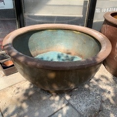 【商談中】常滑焼　水鉢　メダカ鉢　睡蓮鉢