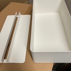 ペーパータオル入れ　白