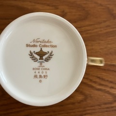 ノリタケ  studio collection 飛鳥野 デミタスカップ&ソーサーの画像