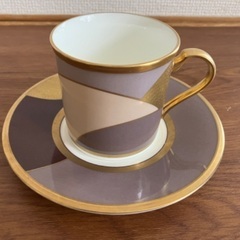 ノリタケ  studio collection 飛鳥野 デミタスカップ&ソーサーの画像