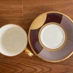 ノリタケ  studio collection 飛鳥野 デミタスカップ&ソーサーの画像