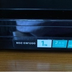 動作不能　エラー表示　ブルーレイディスク/DVDレコーダー BDZ-EW1200の画像