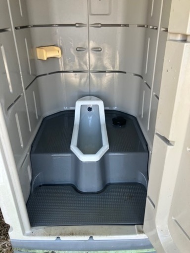 仮設トイレ中古簡易水洗式和式使用頻度極小
